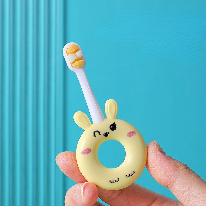 Wholesale Single Pack PP Cartoon Cute Rabbit Soft Fur Baby Toothbrush